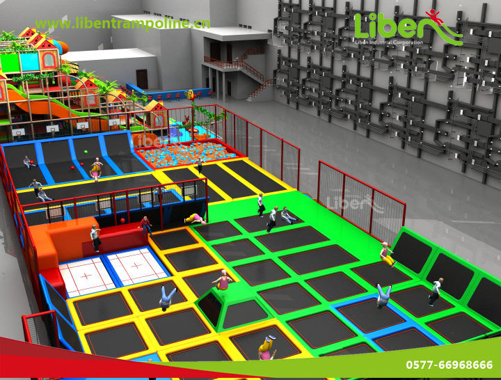 蹦床效果设计图_立本蹦床