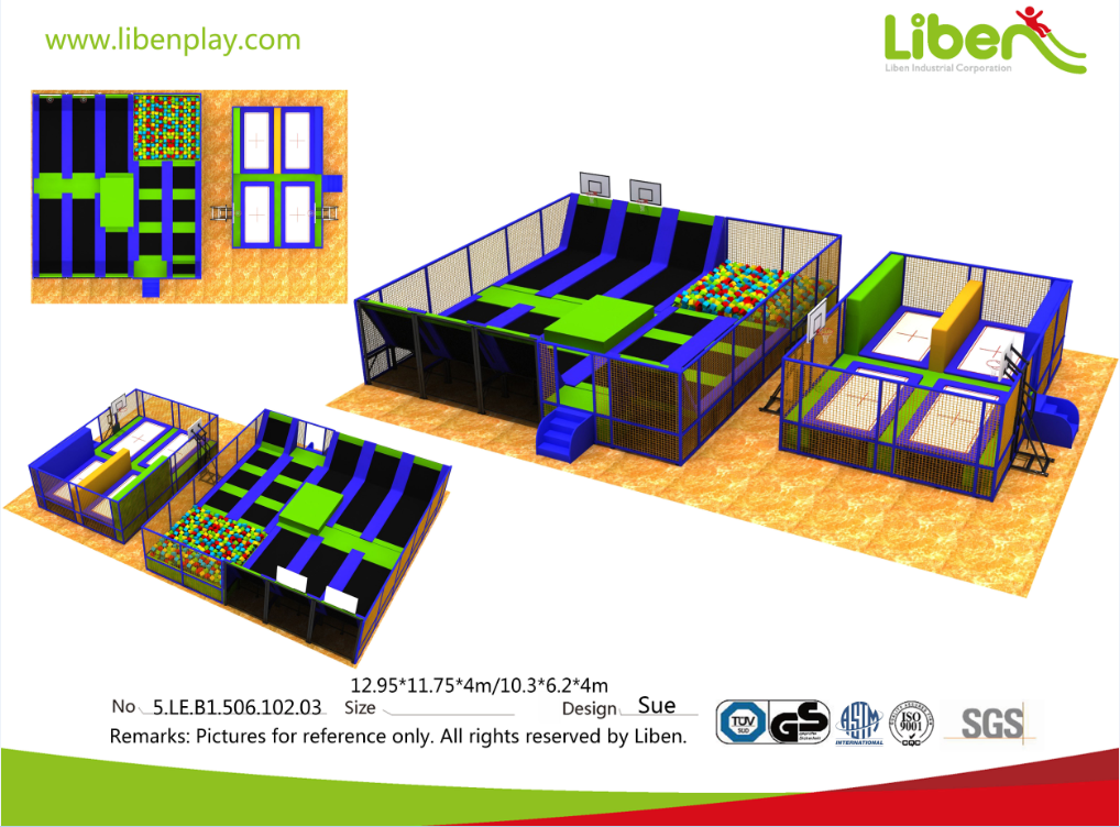 专业体操锻炼蹦床