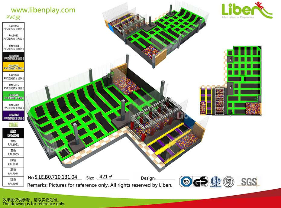 蹦床公园效果图