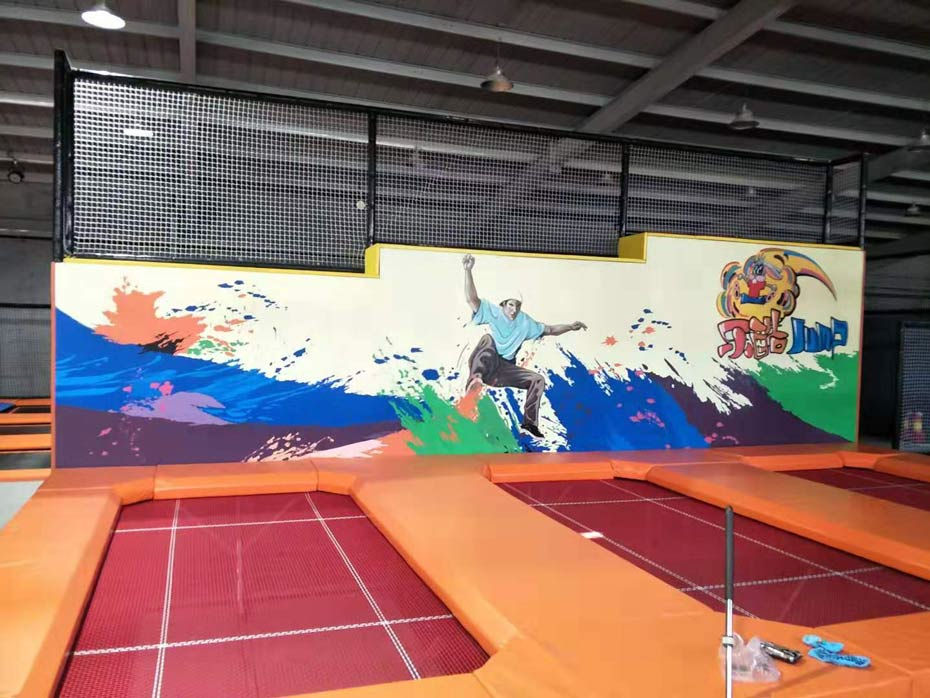 蹦床实物照片 蹦床实物照片