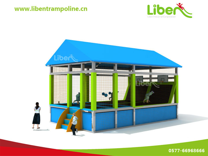 户外带蓬蹦床,专业室外蹦床供应商5.LE.T3.405.211.01