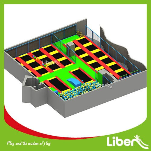 立本第三代镀锌管材质儿童室内弹跳蹦床LE.B8.511.142.01