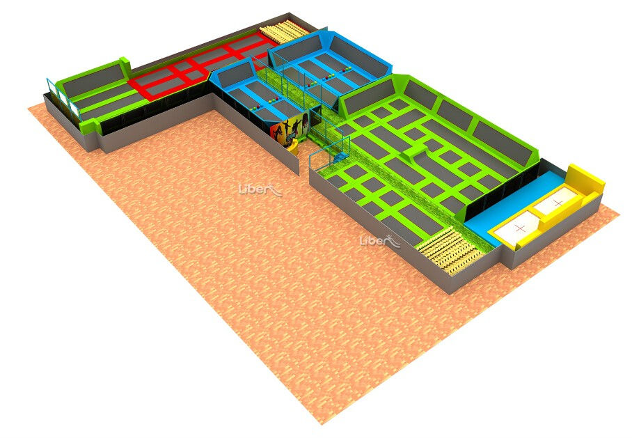 大型组合可定制室内弹跳蹦床5.LE.T2.503.052.00