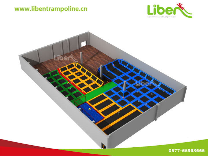 美国跳垫室内蹦床公园5.LE.T3.407.222.01