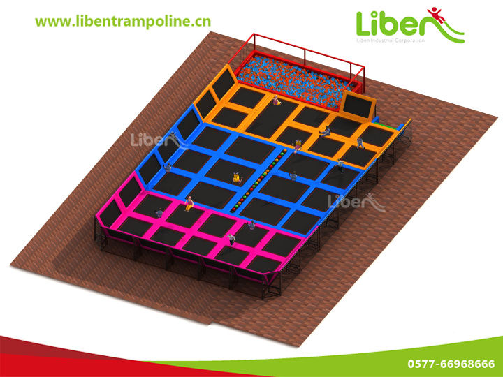 专业定制大型新款室内儿童乐园蹦床5.LE.T3.406.261.00