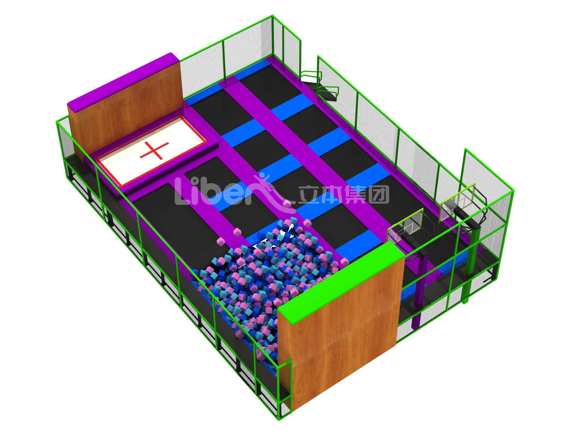 立本蹦床乐园哈尔滨案例