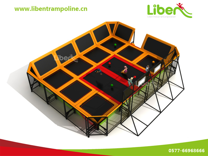 最新款通过国家级相关认证大型健身房用的健身蹦床