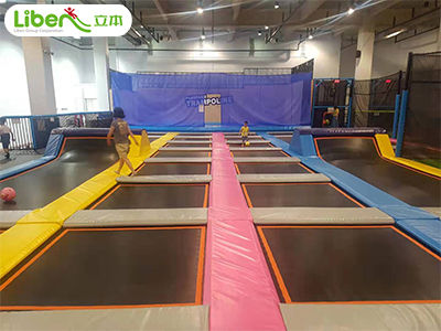 西安800平米气膜蹦床馆案例