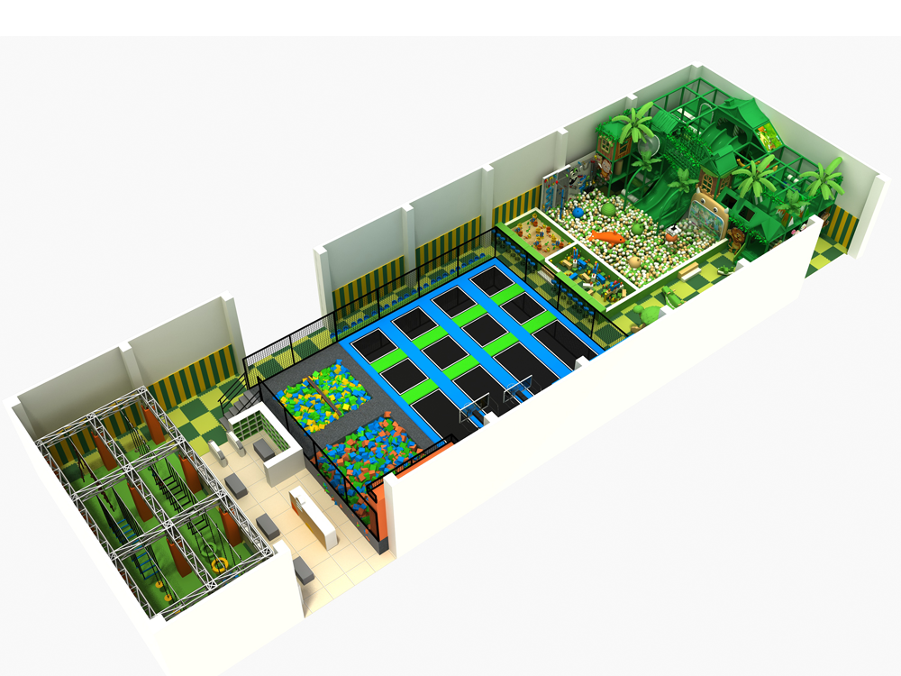 室内儿童蹦床公园