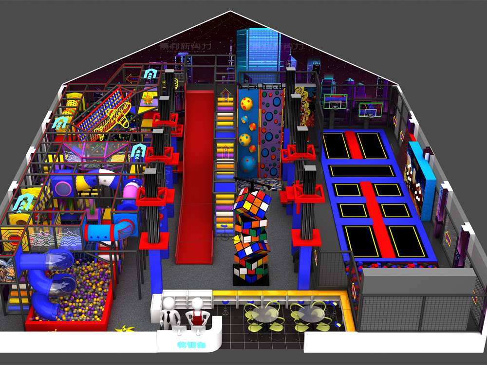 室内亲子互动蹦床乐园